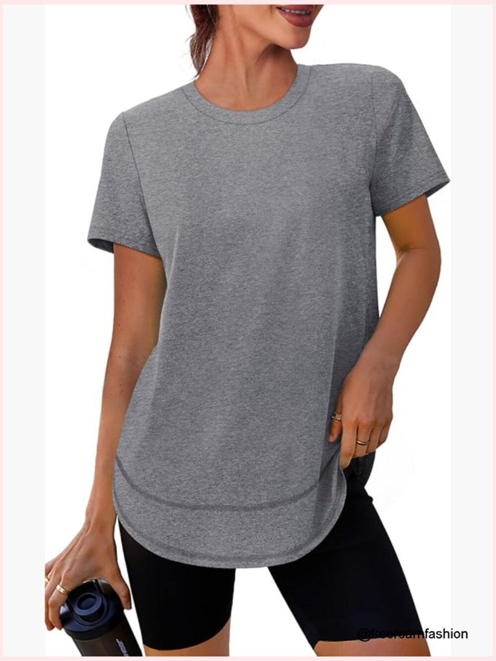 Women's UPF 50+ Workout T-Shirt Quick Dry Short Sleeve Hiking Running